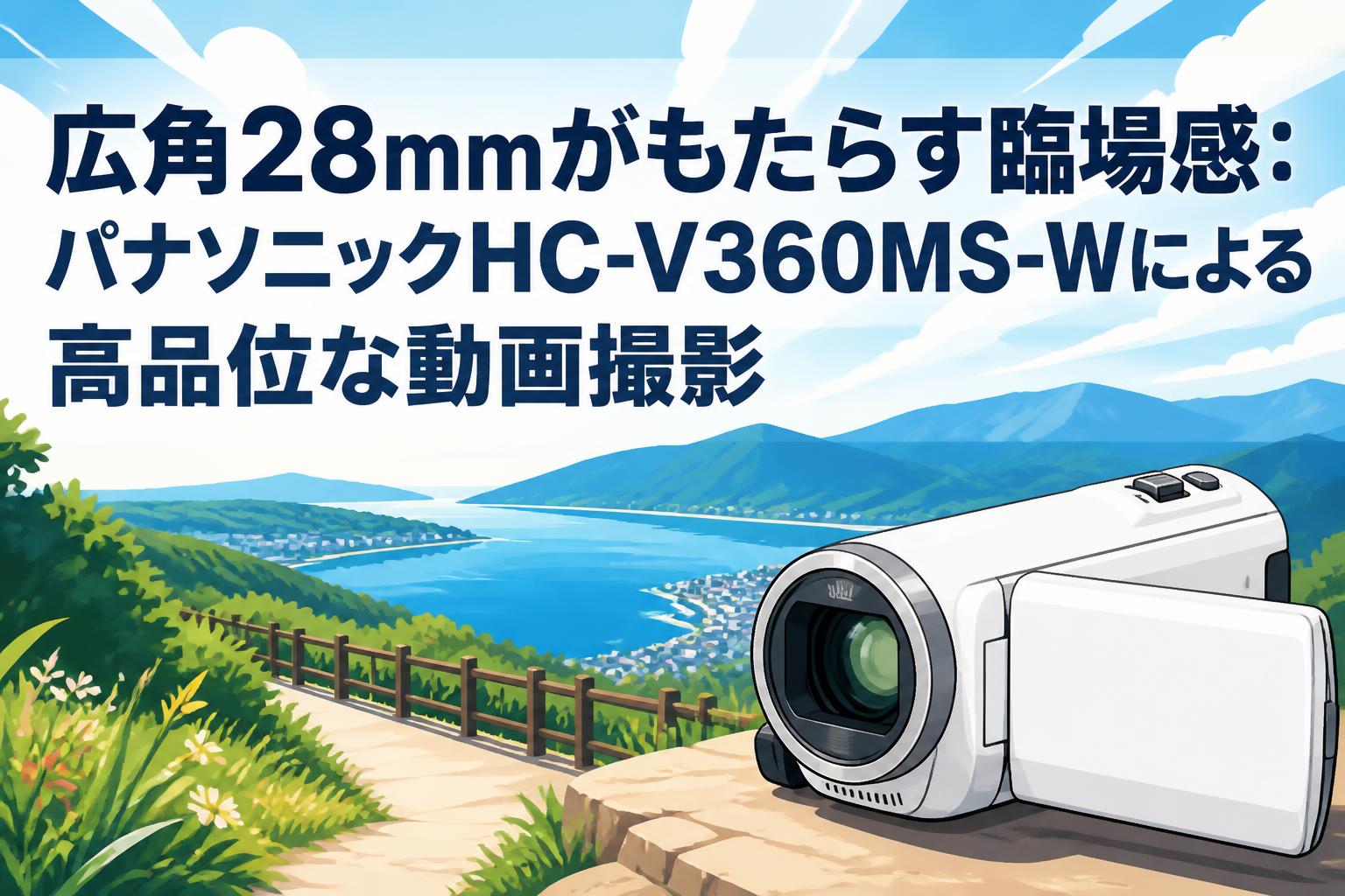 広角28mmがもたらす臨場感：パナソニックHC-V360MS-Wによる高品位な動画撮影