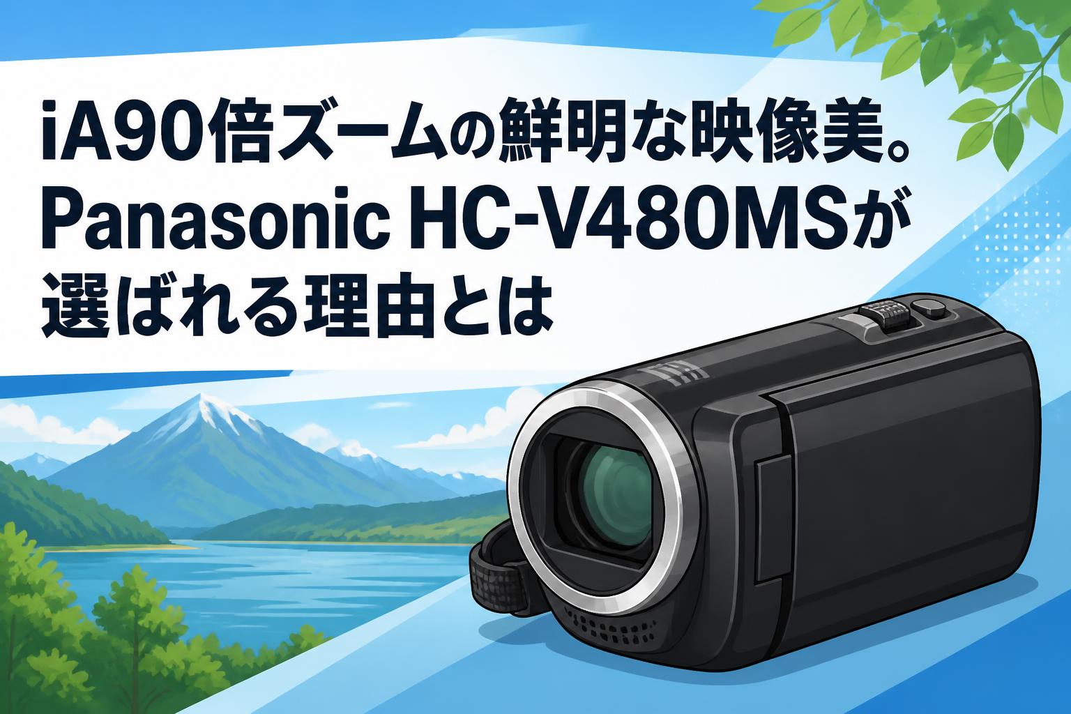 iA90倍ズームの鮮明な映像美。Panasonic HC-V480MSが選ばれる理由とは
