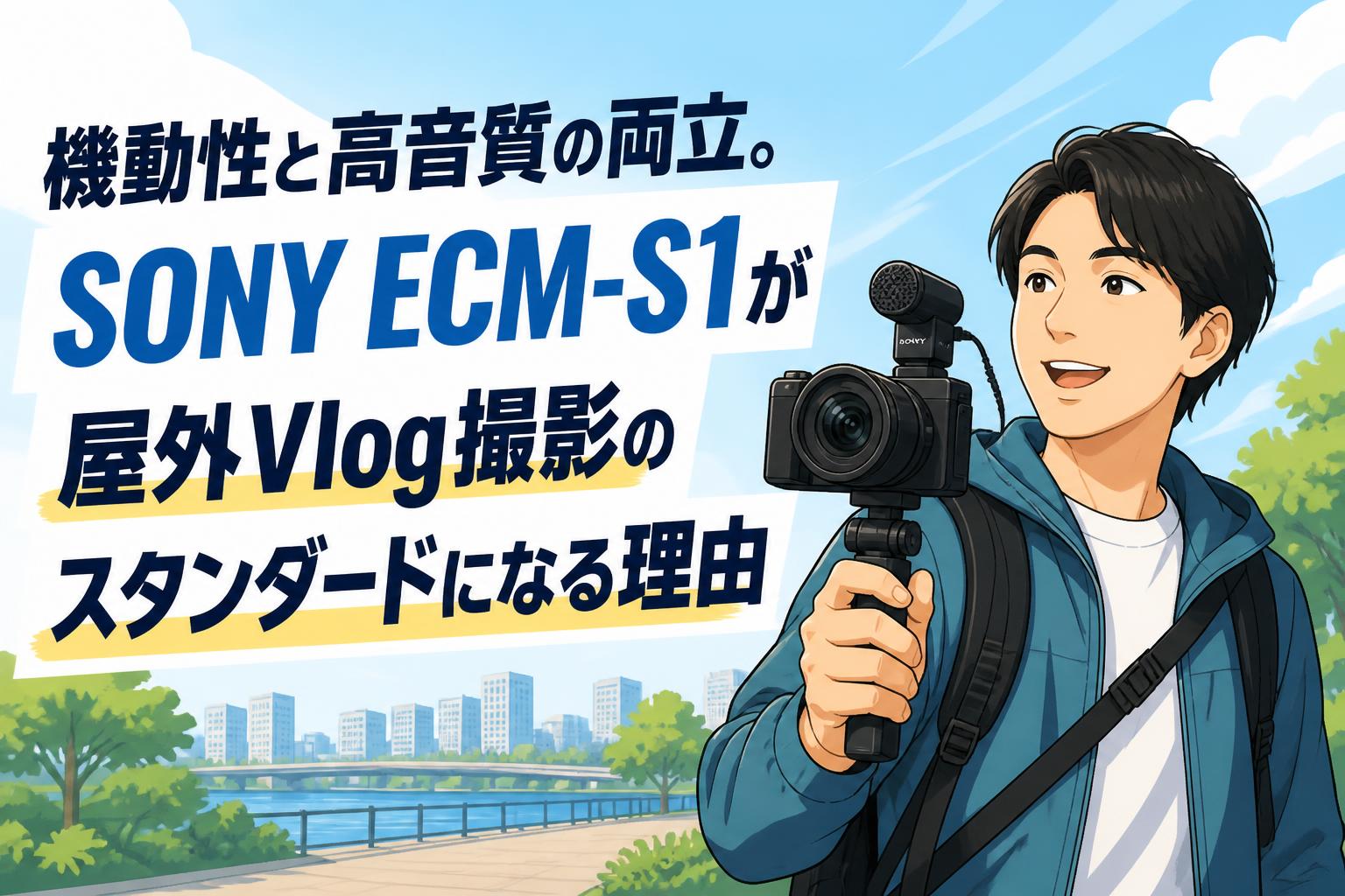 機動性と高音質の両立。SONY ECM-S1が屋外Vlog撮影のスタンダードになる理由