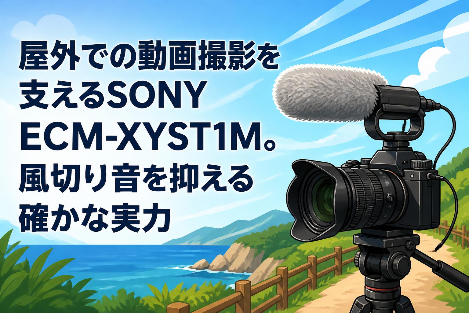 屋外での動画撮影を支えるSONY ECM-XYST1M。風切り音を抑える確かな実力