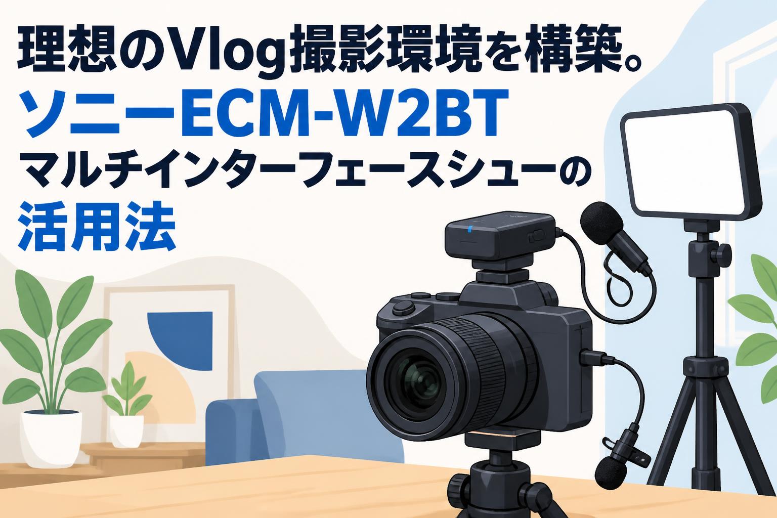 理想のVlog撮影環境を構築。ソニーECM-W2BTマルチインターフェースシューの活用法