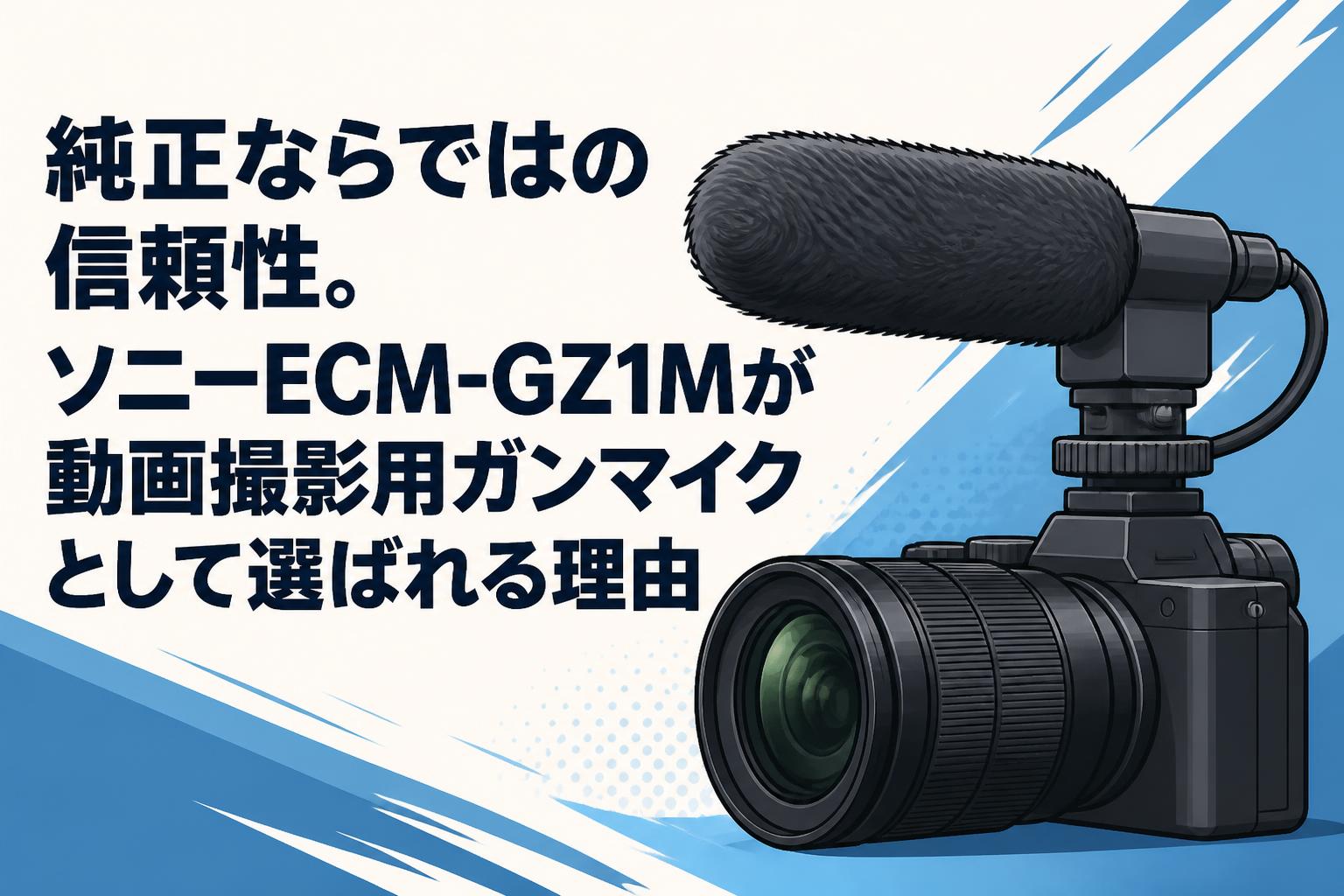 純正ならではの信頼性。ソニーECM-GZ1Mが動画撮影用ガンマイクとして選ばれる理由