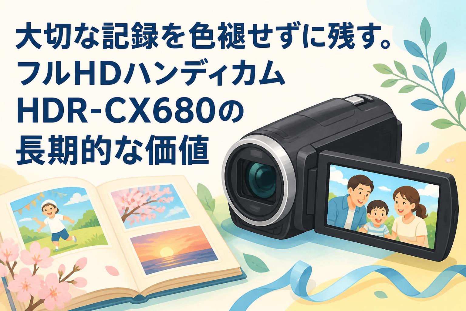 大切な記録を色褪せずに残す。フルHDハンディカムHDR-CX680の長期的な価値