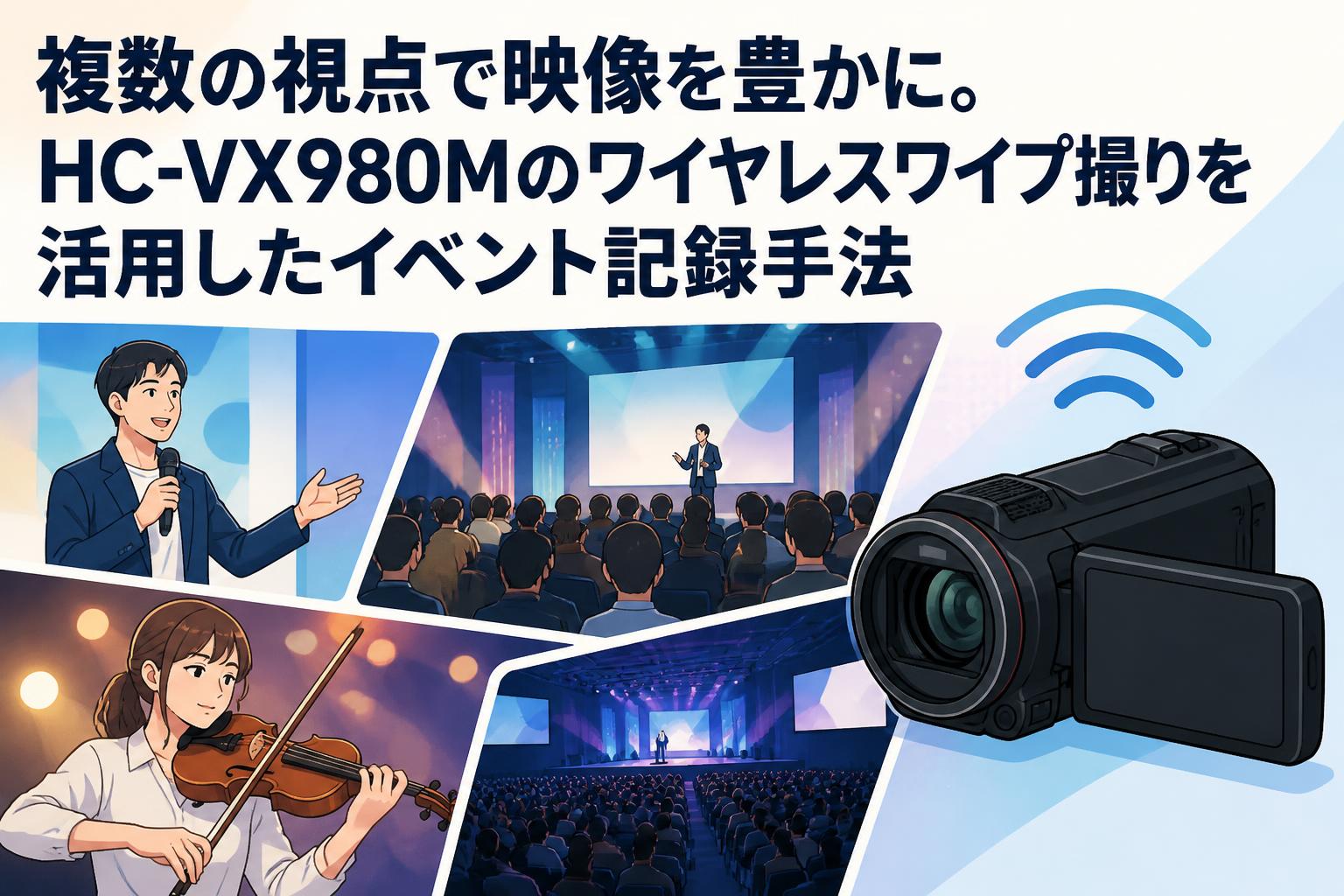 複数の視点で映像を豊かに。HC-VX980Mのワイヤレスワイプ撮りを活用したイベント記録手法