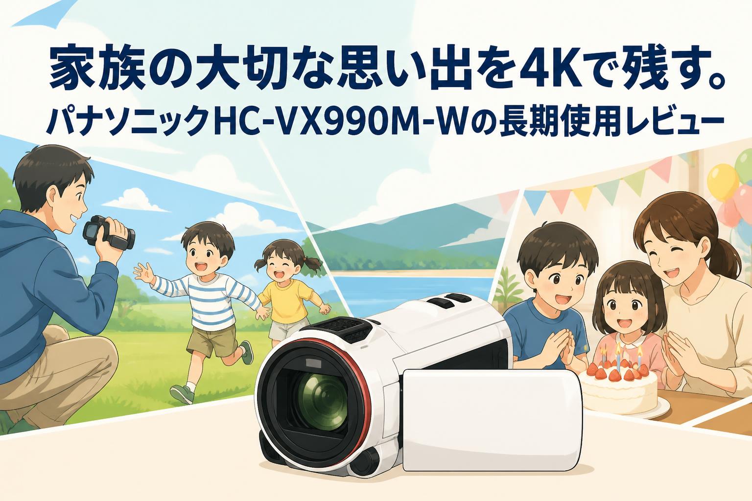 家族の大切な思い出を4Kで残す。パナソニックHC-VX990M-Wの長期使用レビュー