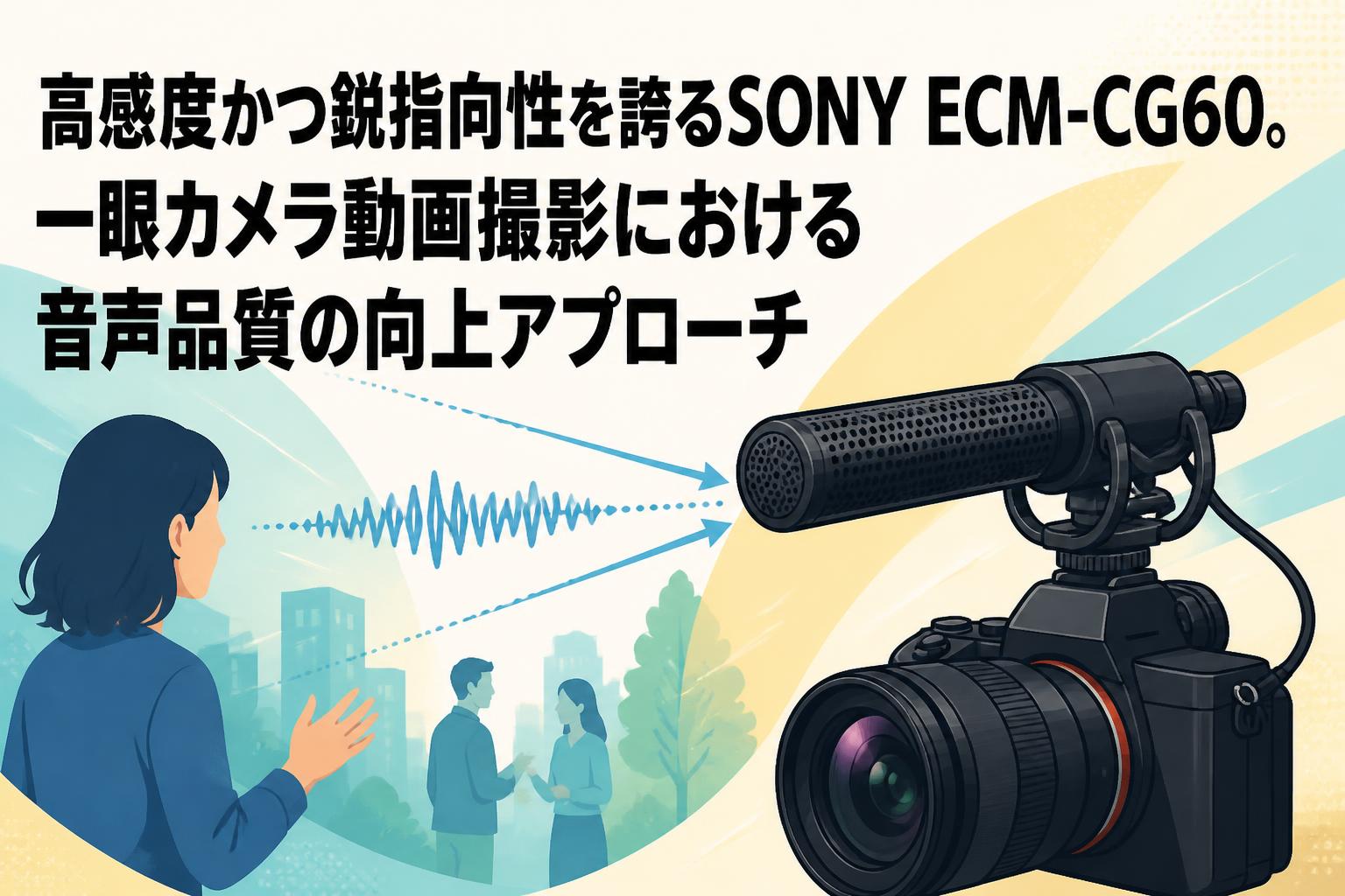 高感度かつ鋭指向性を誇るSONY ECM-CG60。一眼カメラ動画撮影における音声品質の向上アプローチ