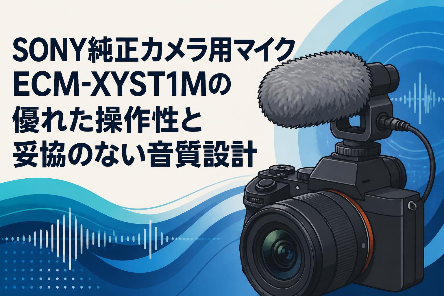 SONY純正カメラ用マイクECM-XYST1Mの優れた操作性と妥協のない音質設計