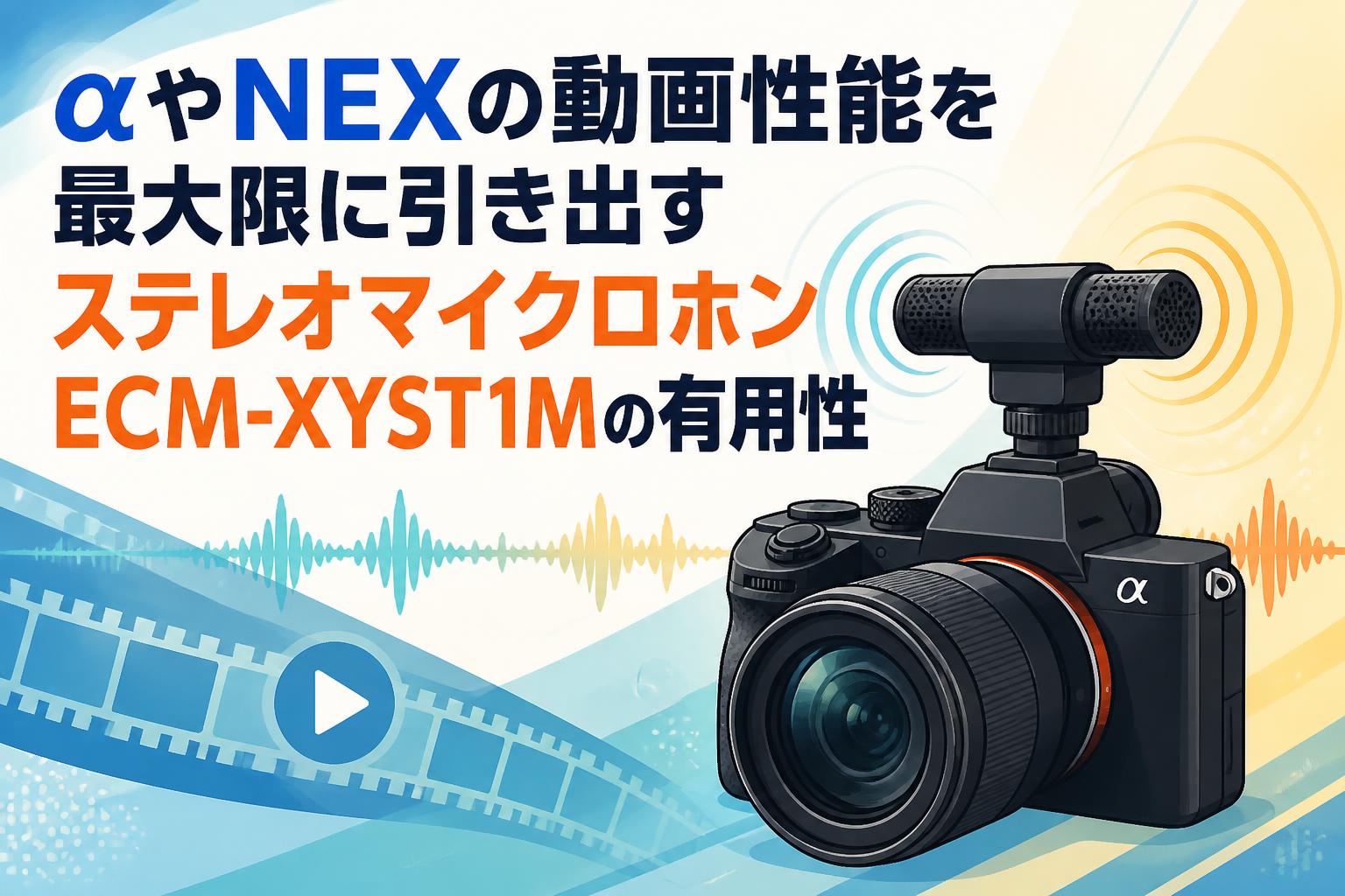 αやNEXの動画性能を最大限に引き出すステレオマイクロホンECM-XYST1Mの有用性
