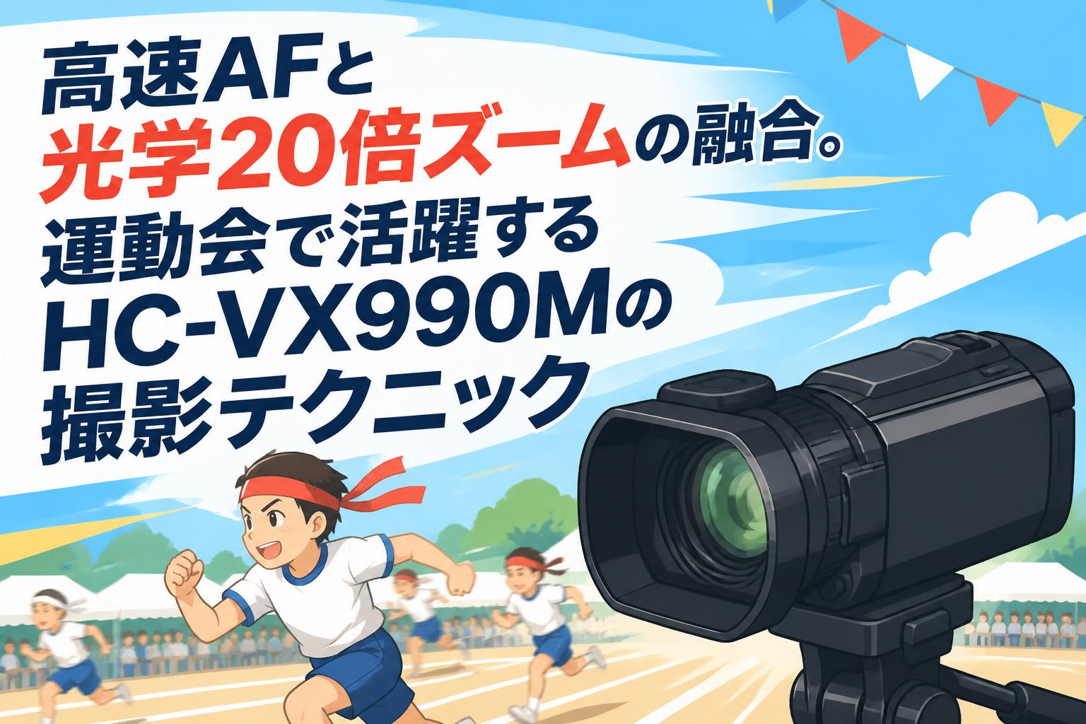 高速AFと光学20倍ズームの融合。運動会で活躍するHC-VX990Mの撮影テクニック