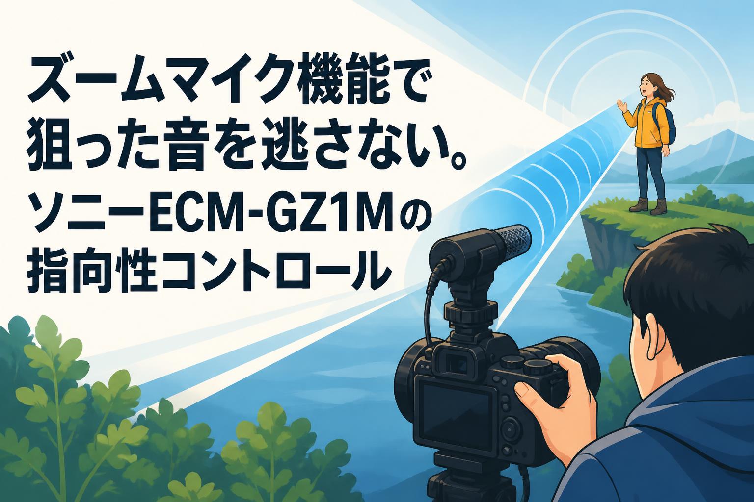 ズームマイク機能で狙った音を逃さない。ソニーECM-GZ1Mの指向性コントロール