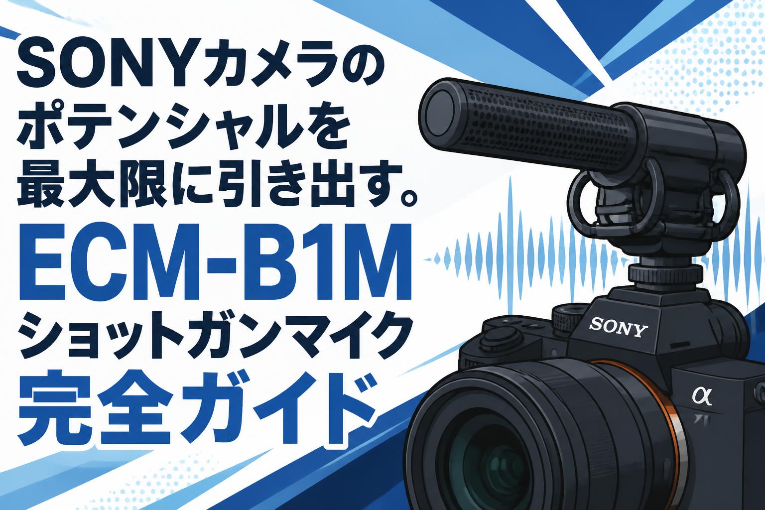 SONYカメラのポテンシャルを最大限に引き出す。ECM-B1Mショットガンマイク完全ガイド