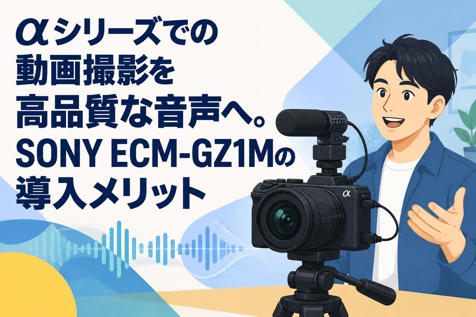 αシリーズでの動画撮影を高品質な音声へ。SONY ECM-GZ1Mの導入メリット