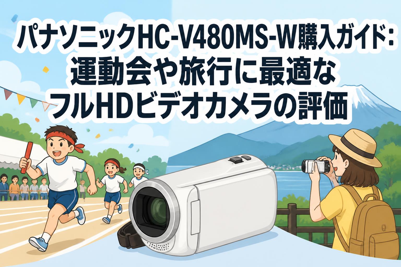 パナソニックHC-V480MS-W購入ガイド：運動会や旅行に最適なフルHDビデオカメラの評価