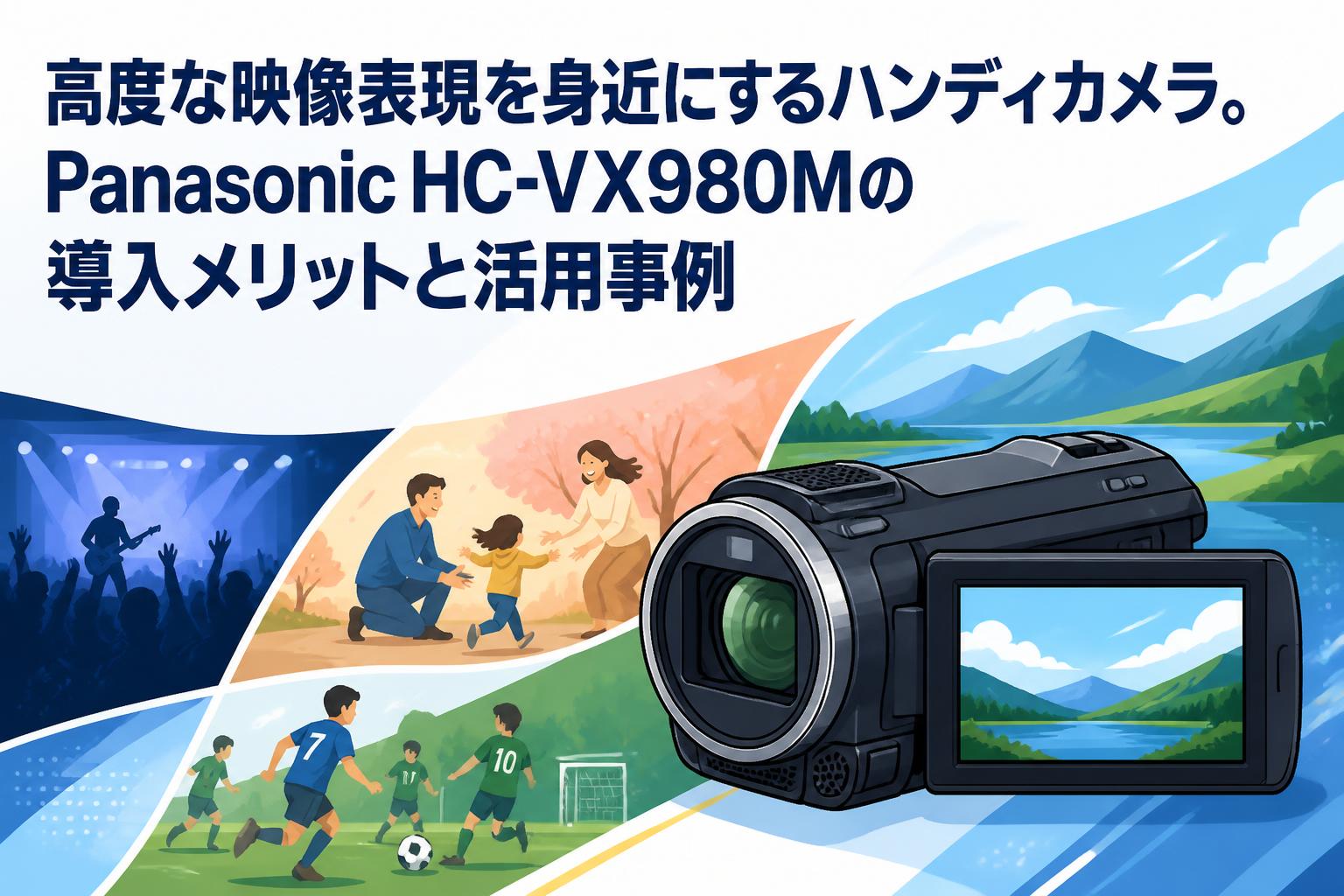 高度な映像表現を身近にするハンディカメラ。Panasonic HC-VX980Mの導入メリットと活用事例