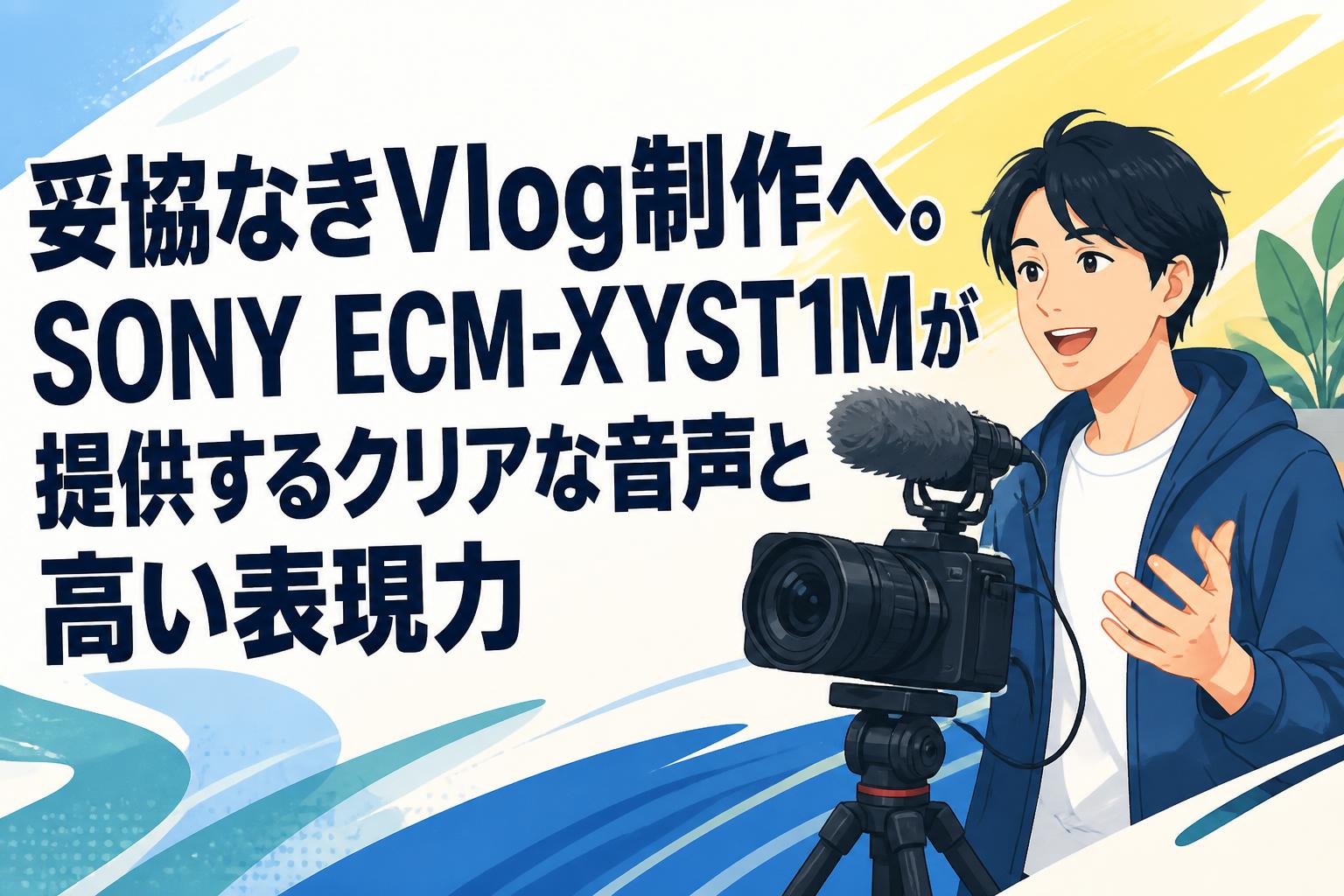 妥協なきVlog制作へ。SONY ECM-XYST1Mが提供するクリアな音声と高い表現力