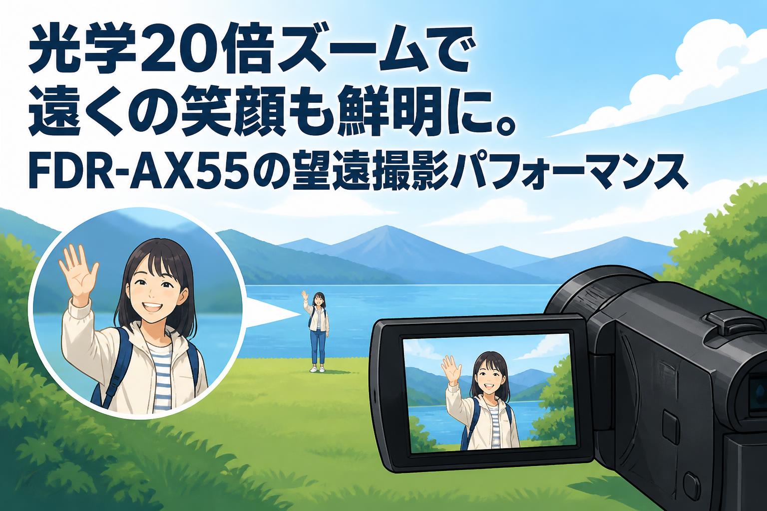 光学20倍ズームで遠くの笑顔も鮮明に。FDR-AX55の望遠撮影パフォーマンス