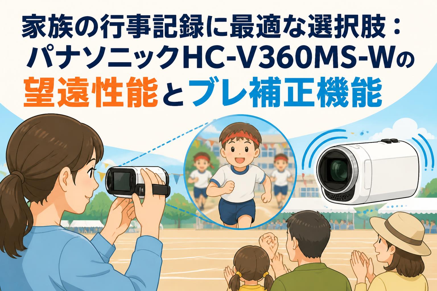 家族の行事記録に最適な選択肢：パナソニックHC-V360MS-Wの望遠性能とブレ補正機能