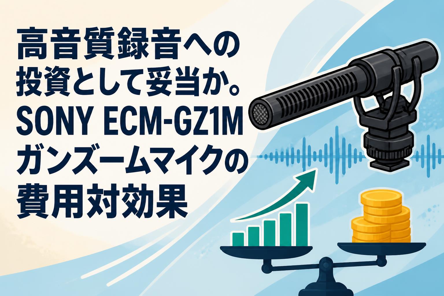 高音質録音への投資として妥当か。SONY ECM-GZ1Mガンズームマイクの費用対効果