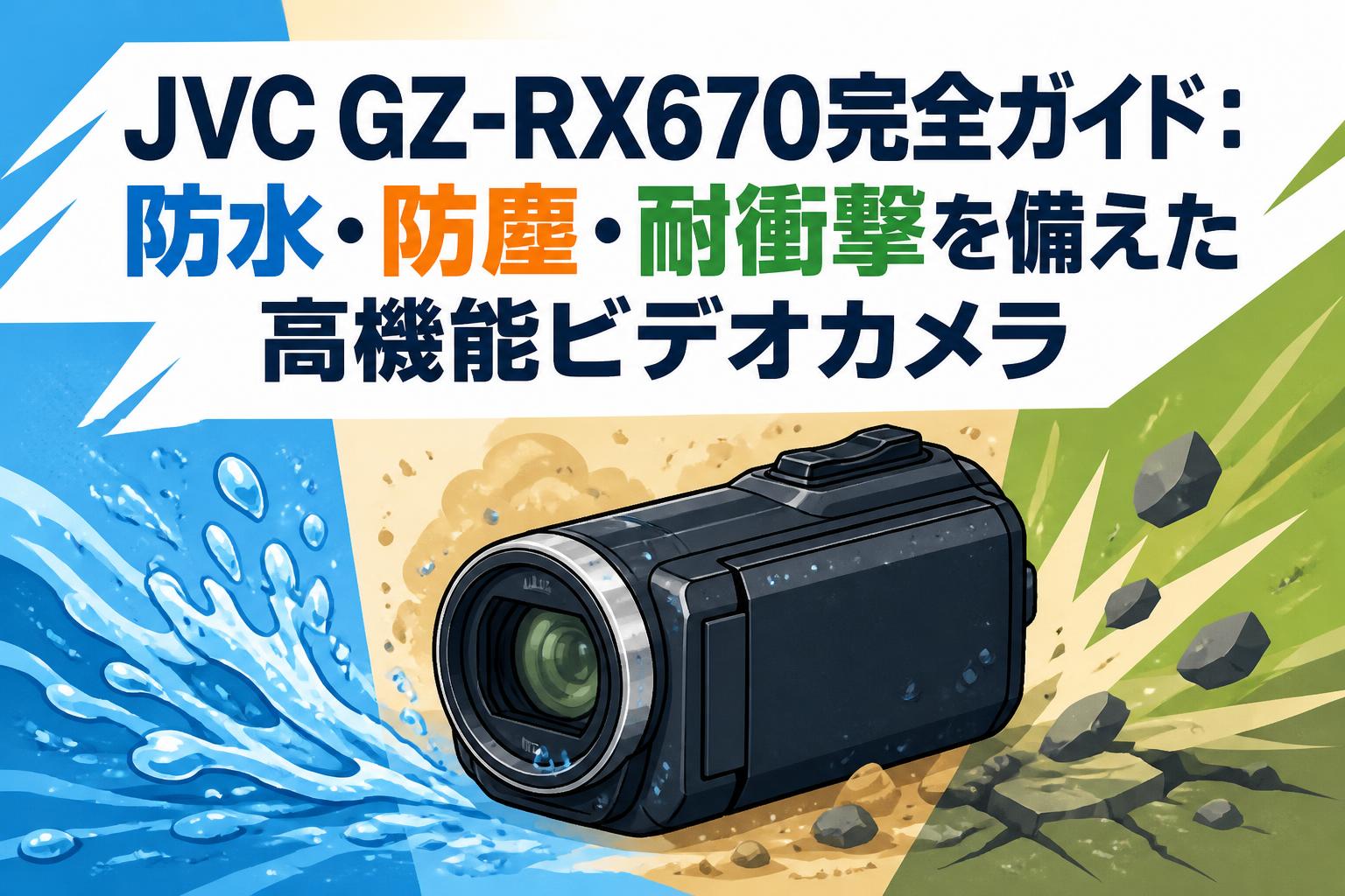 JVC GZ-RX670完全ガイド：防水・防塵・耐衝撃を備えた高機能ビデオカメラ