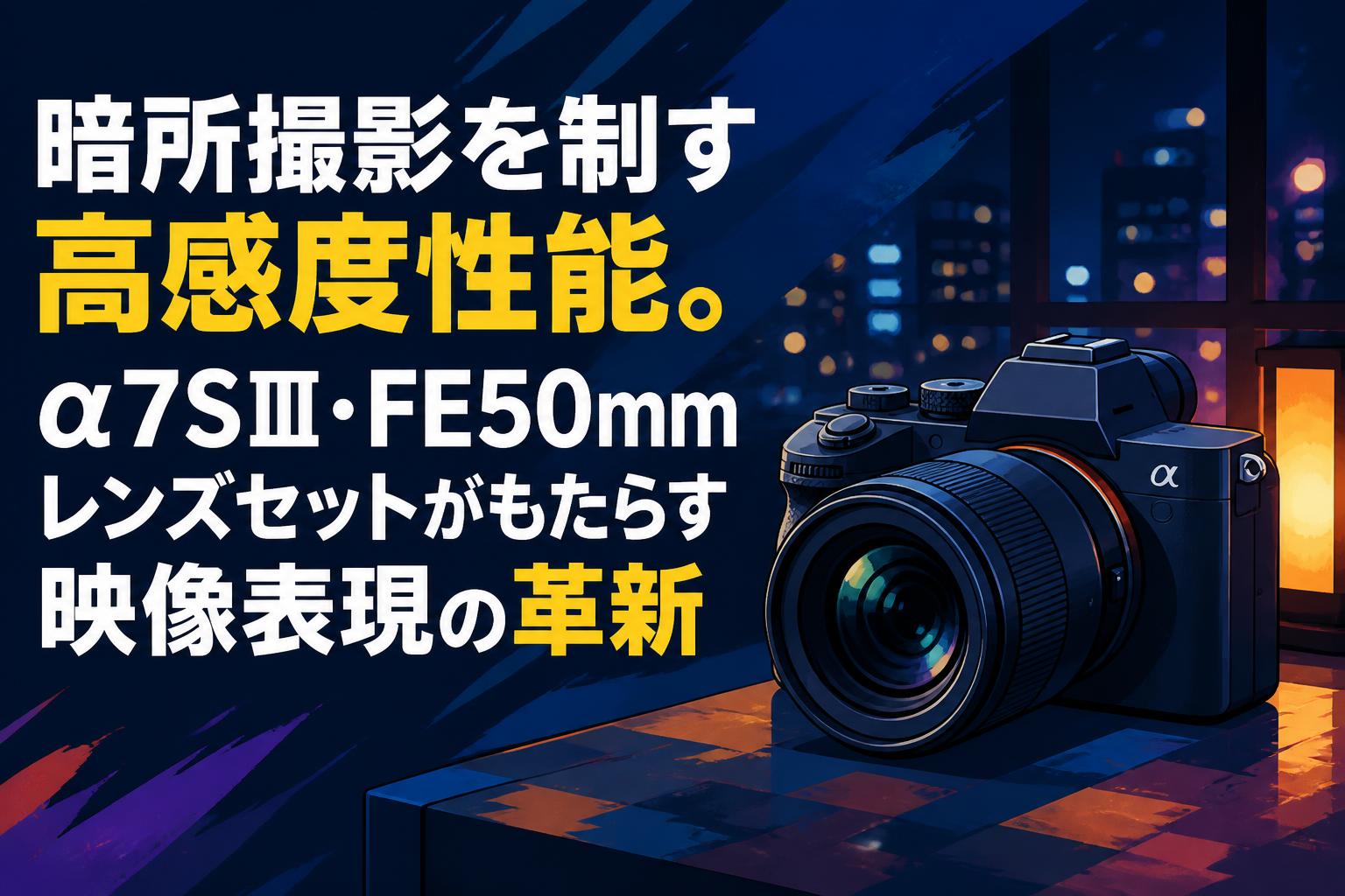 暗所撮影を制す高感度性能。α7SⅢ・FE50mmレンズセットがもたらす映像表現の革新