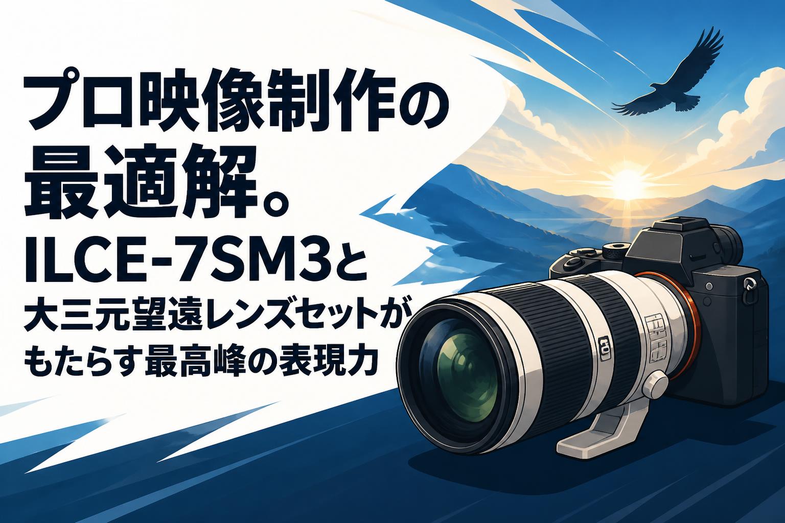 プロ映像制作の最適解。ILCE-7SM3と大三元望遠レンズセットがもたらす最高峰の表現力