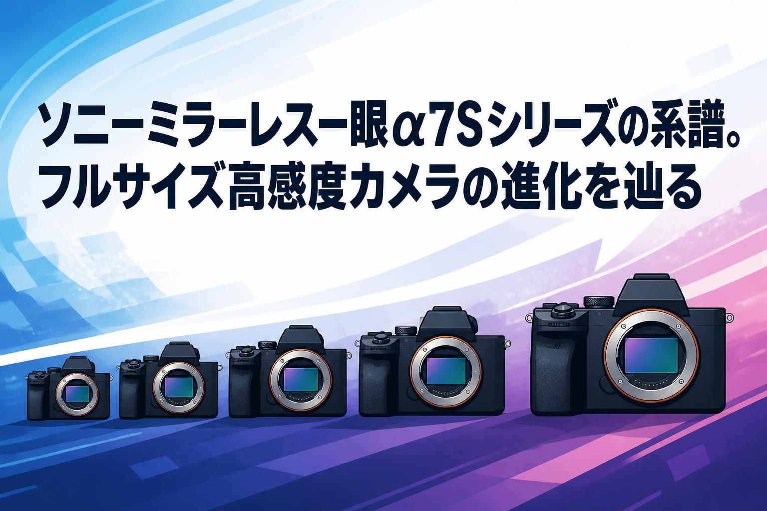ソニーミラーレス一眼α7Sシリーズの系譜。フルサイズ高感度カメラの進化を辿る