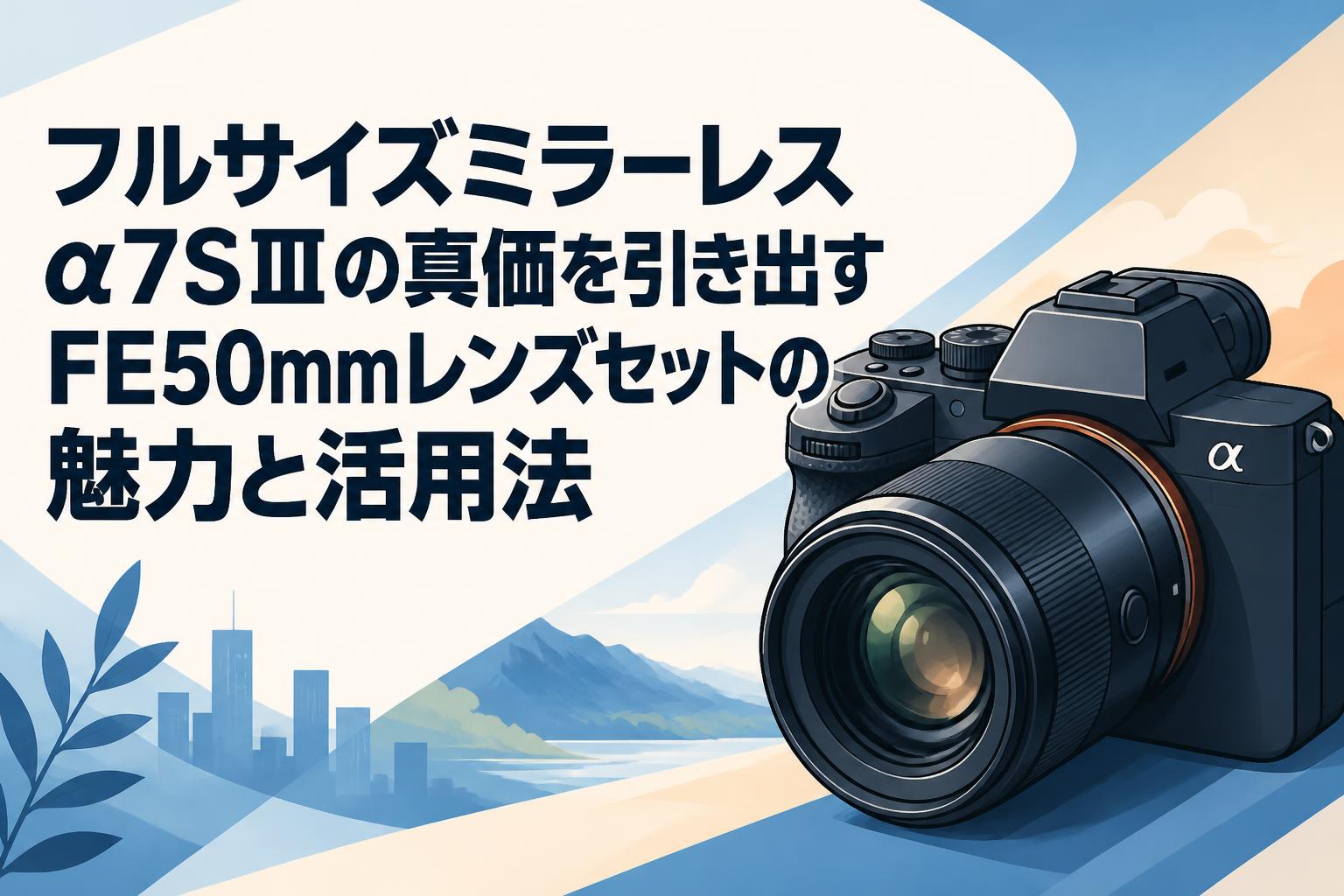 フルサイズミラーレスα7SⅢの真価を引き出すFE50mmレンズセットの魅力と活用法