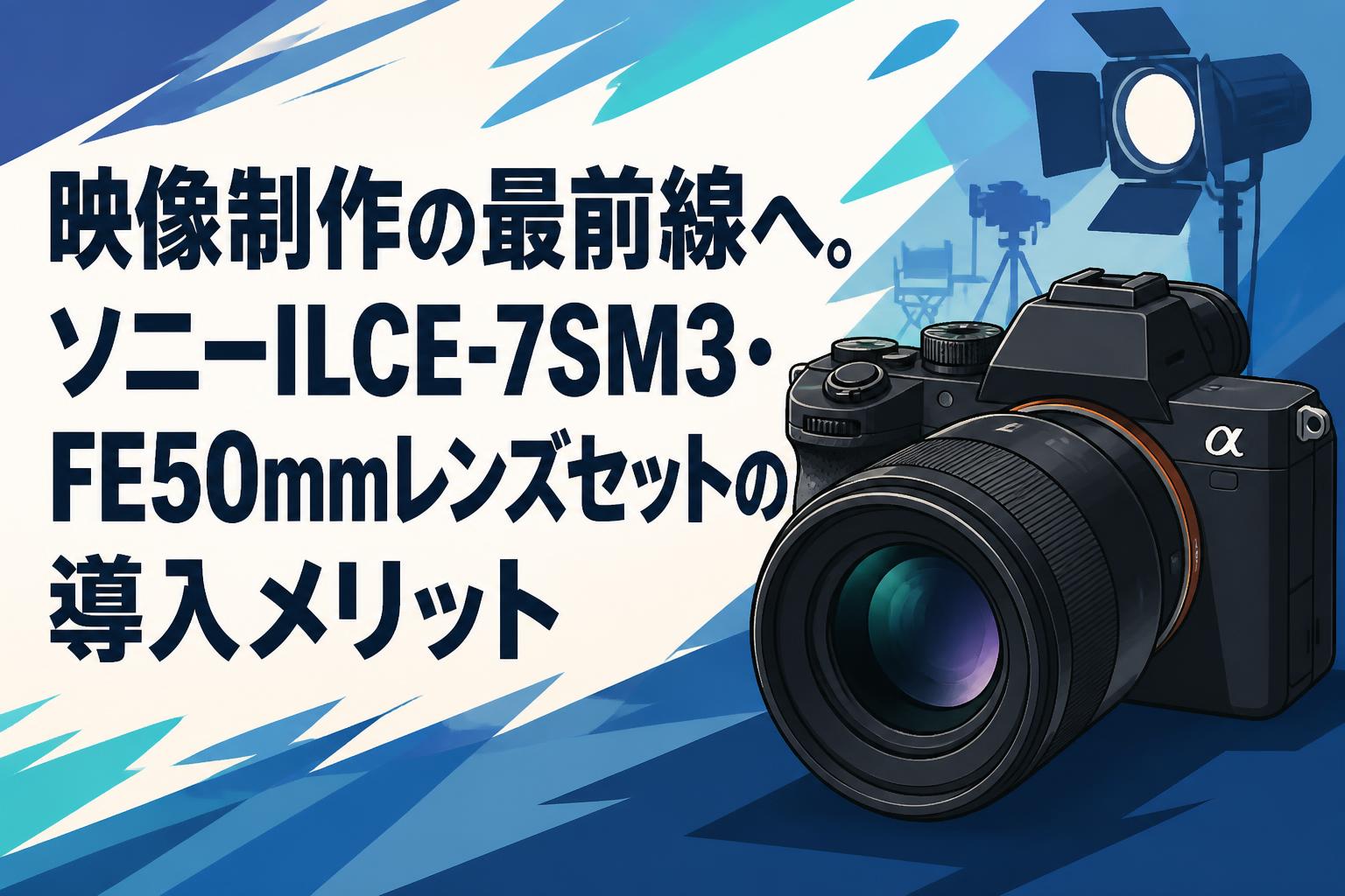 映像制作の最前線へ。ソニーILCE-7SM3・FE50mmレンズセットの導入メリット