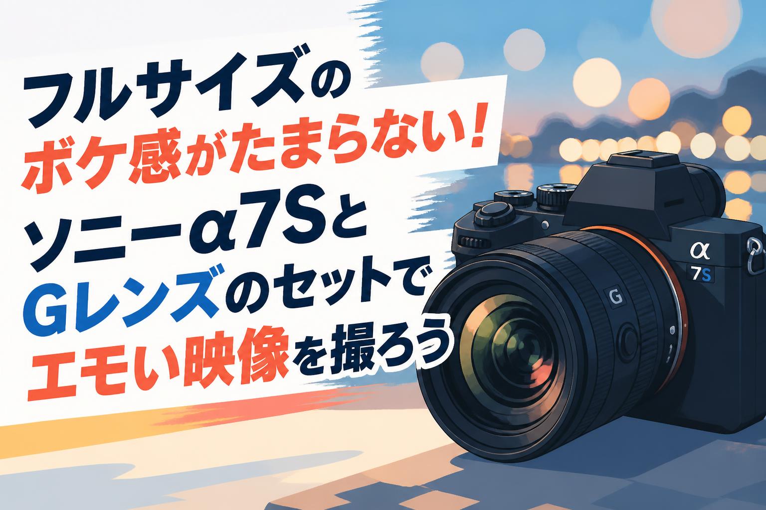 フルサイズのボケ感がたまらない！ソニーα7SとGレンズのセットでエモい映像を撮ろう