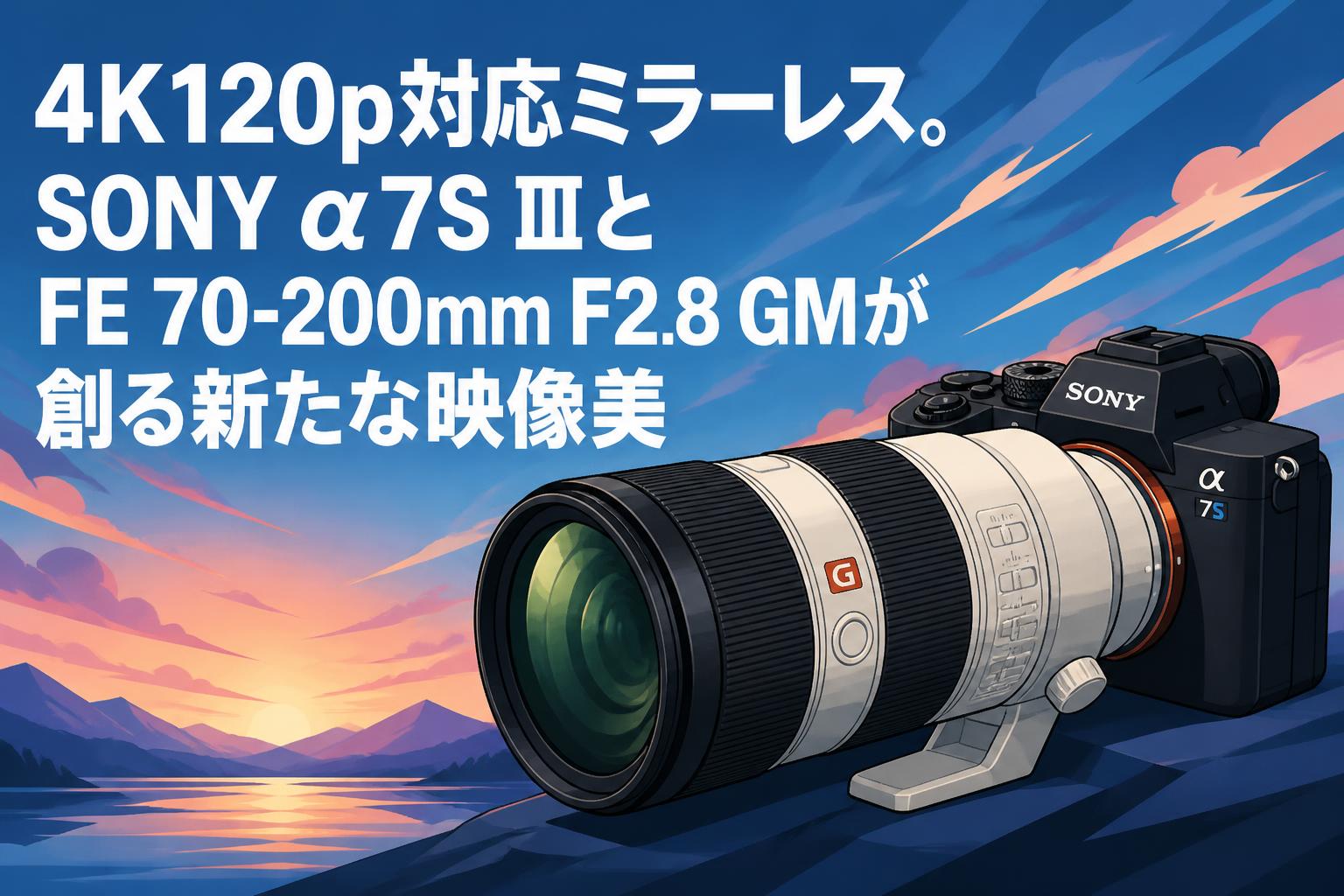 4K120p対応ミラーレス。SONY α7S ⅢとFE 70-200mm F2.8 GMが創る新たな映像美