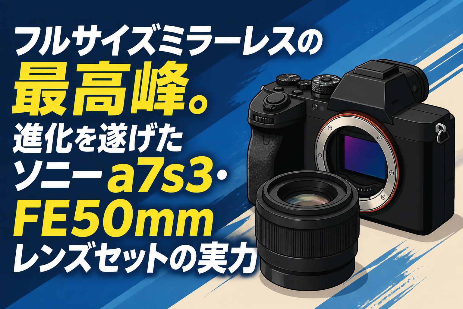 フルサイズミラーレスの最高峰。進化を遂げたソニーa7s3・FE50mmレンズセットの実力