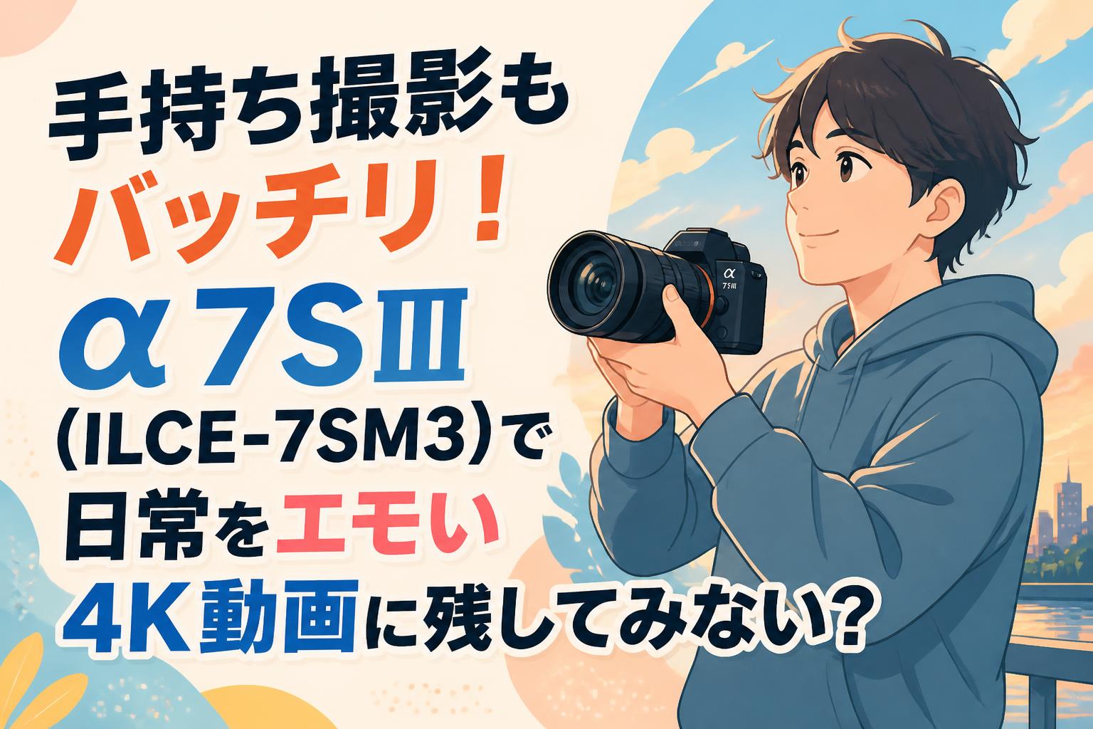 手持ち撮影もバッチリ！α7SⅢ(ILCE-7SM3)で日常をエモい4K動画に残してみない？