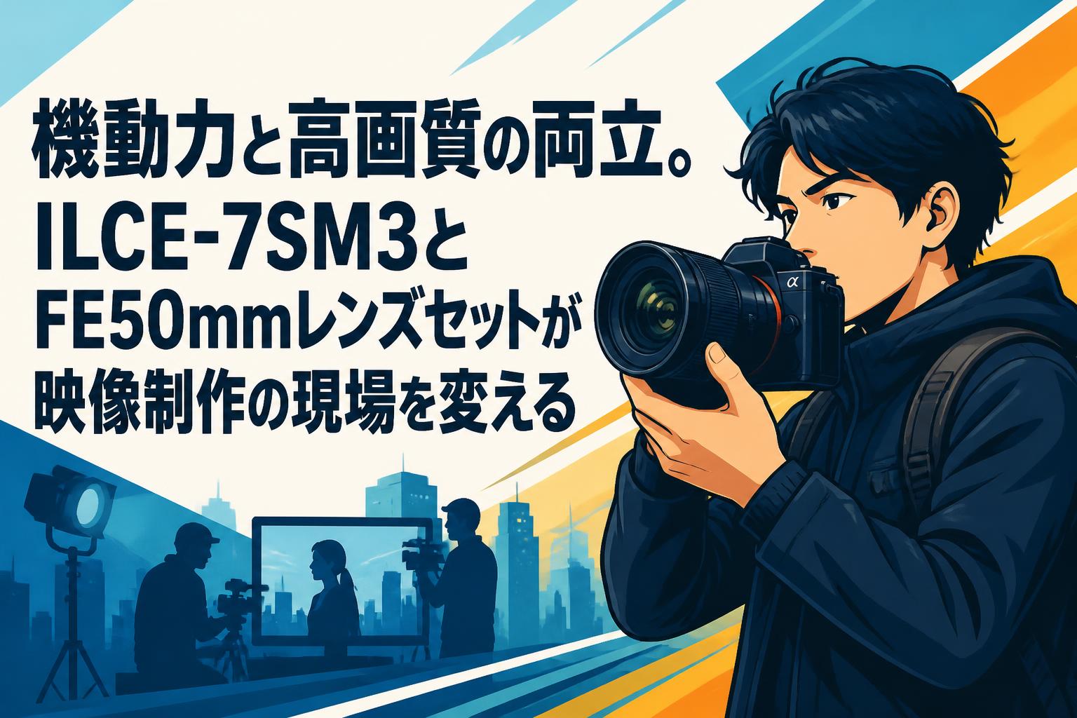 機動力と高画質の両立。ILCE-7SM3とFE50mmレンズセットが映像制作の現場を変える