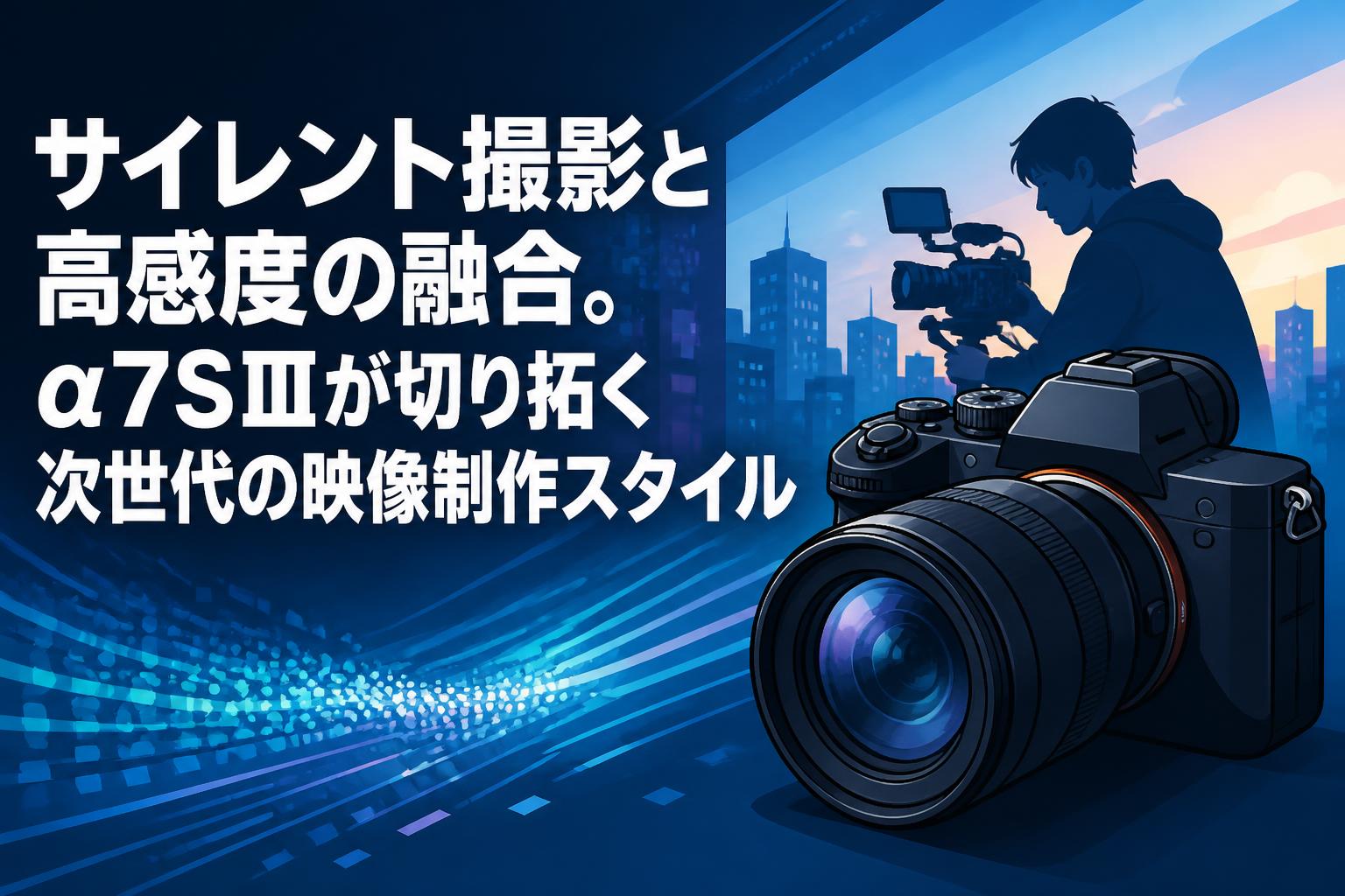 サイレント撮影と高感度の融合。α7SⅢが切り拓く次世代の映像制作スタイル