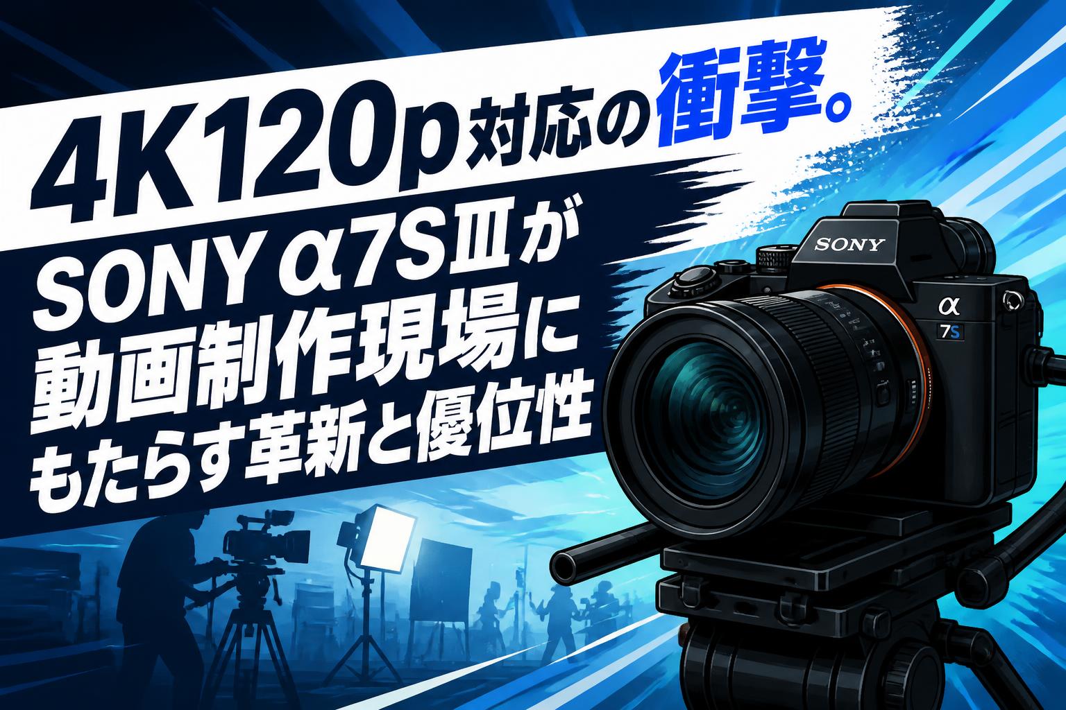 4K120p対応の衝撃。SONY α7SⅢが動画制作現場にもたらす革新と優位性