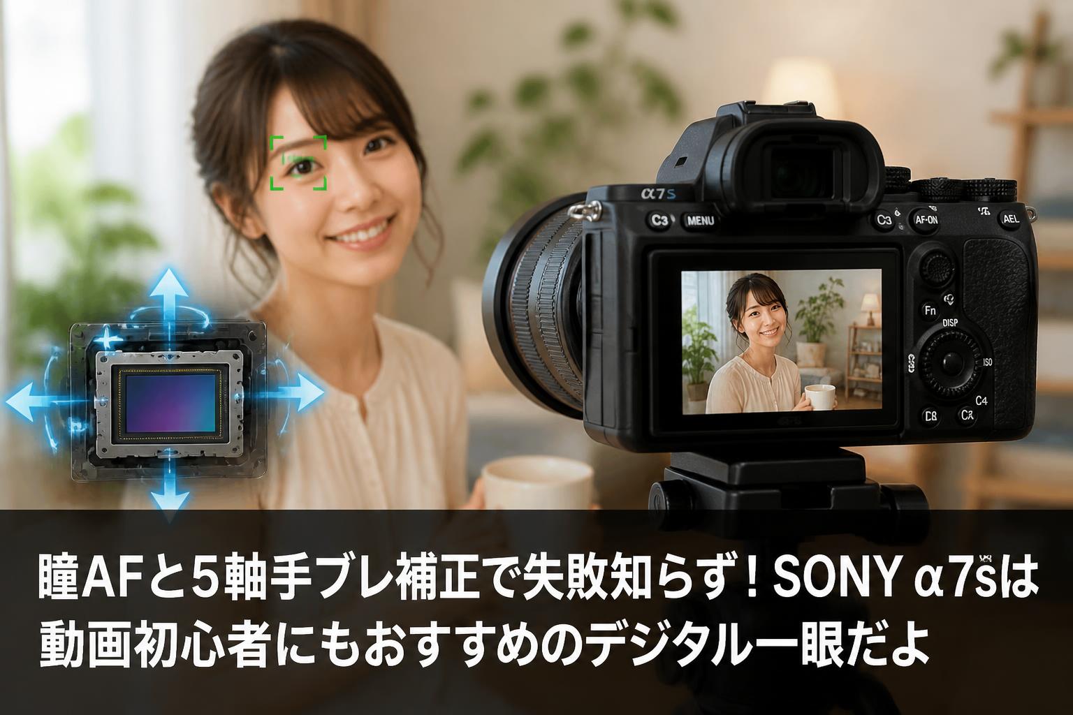 瞳AFと5軸手ブレ補正で失敗知らず！SONY α7sは動画初心者にもおすすめのデジタル一眼だよ