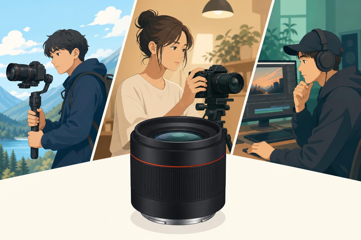 ソニーEマウント専用設計。フルサイズ対応SAMYANG V-AF 35mm T1.9が