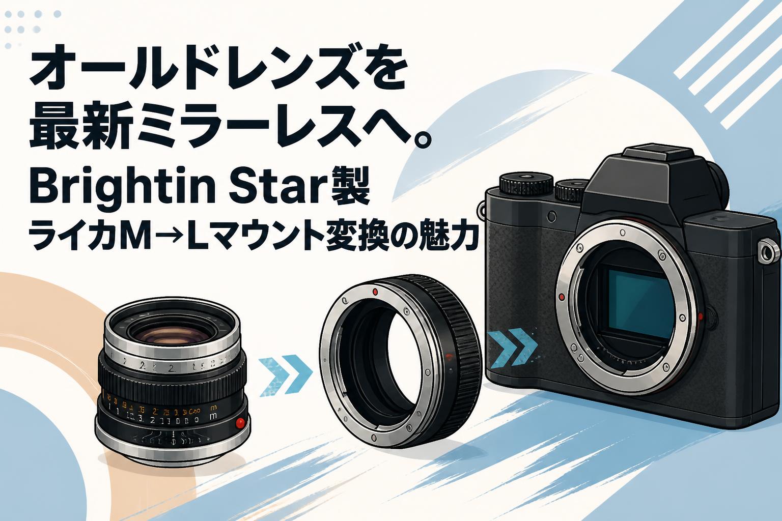オールドレンズを最新ミラーレスへ。Brightin Star製ライカM→Lマウント変換の魅力