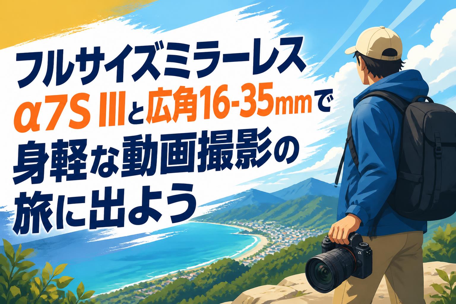 フルサイズミラーレスα7S IIIと広角16-35mmで身軽な動画撮影の旅に出よう