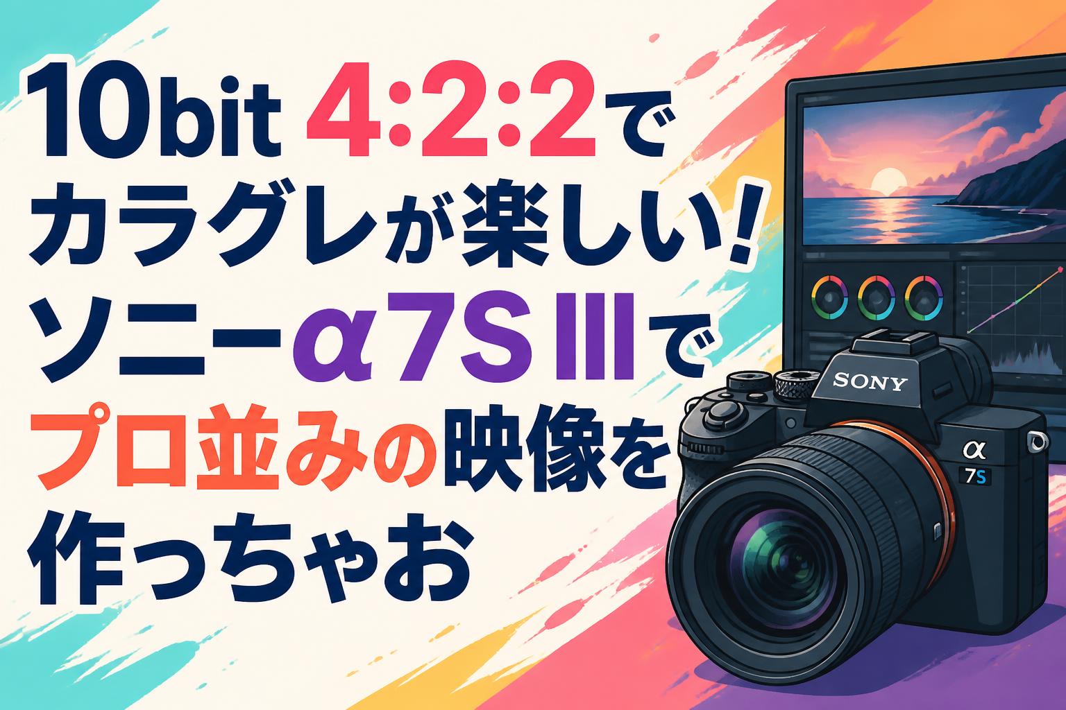 10bit 4:2:2でカラグレが楽しい！ソニーα7S IIIでプロ並みの映像を作っちゃお