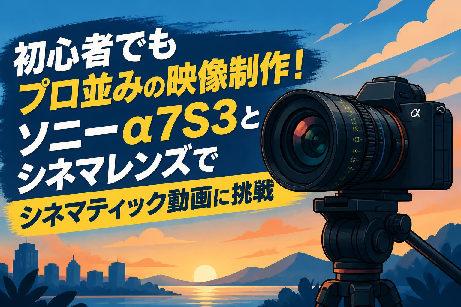 初心者でもプロ並みの映像制作！ソニーα7S3とシネマレンズでシネマティック動画に挑戦