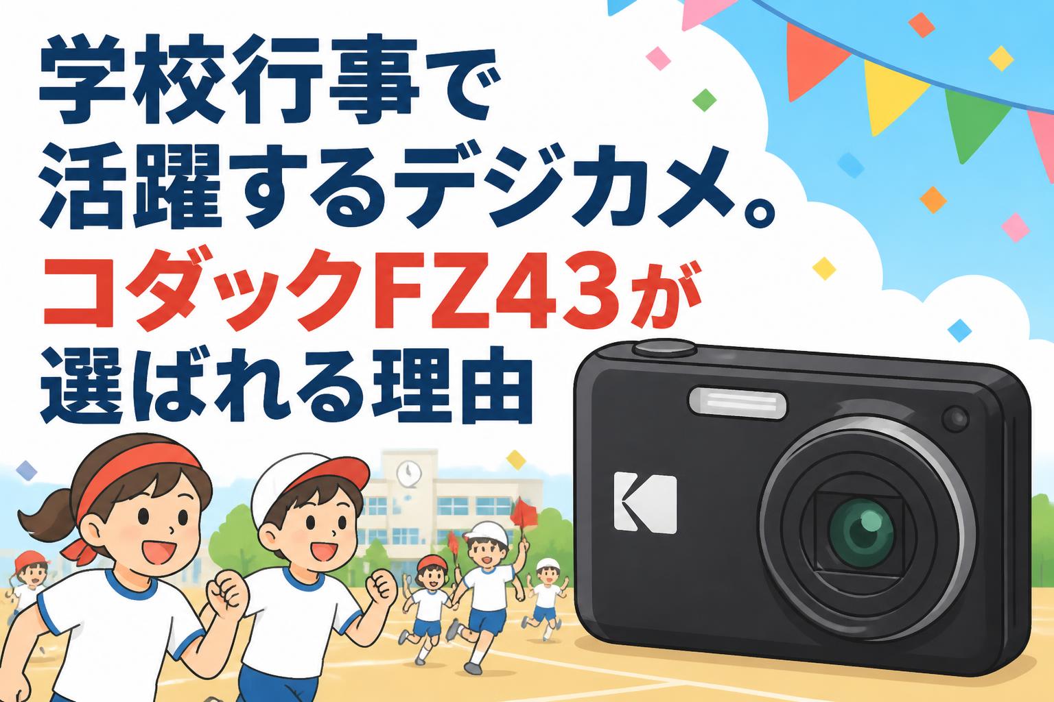 学校行事で活躍するデジカメ。コダックFZ43が選ばれる理由