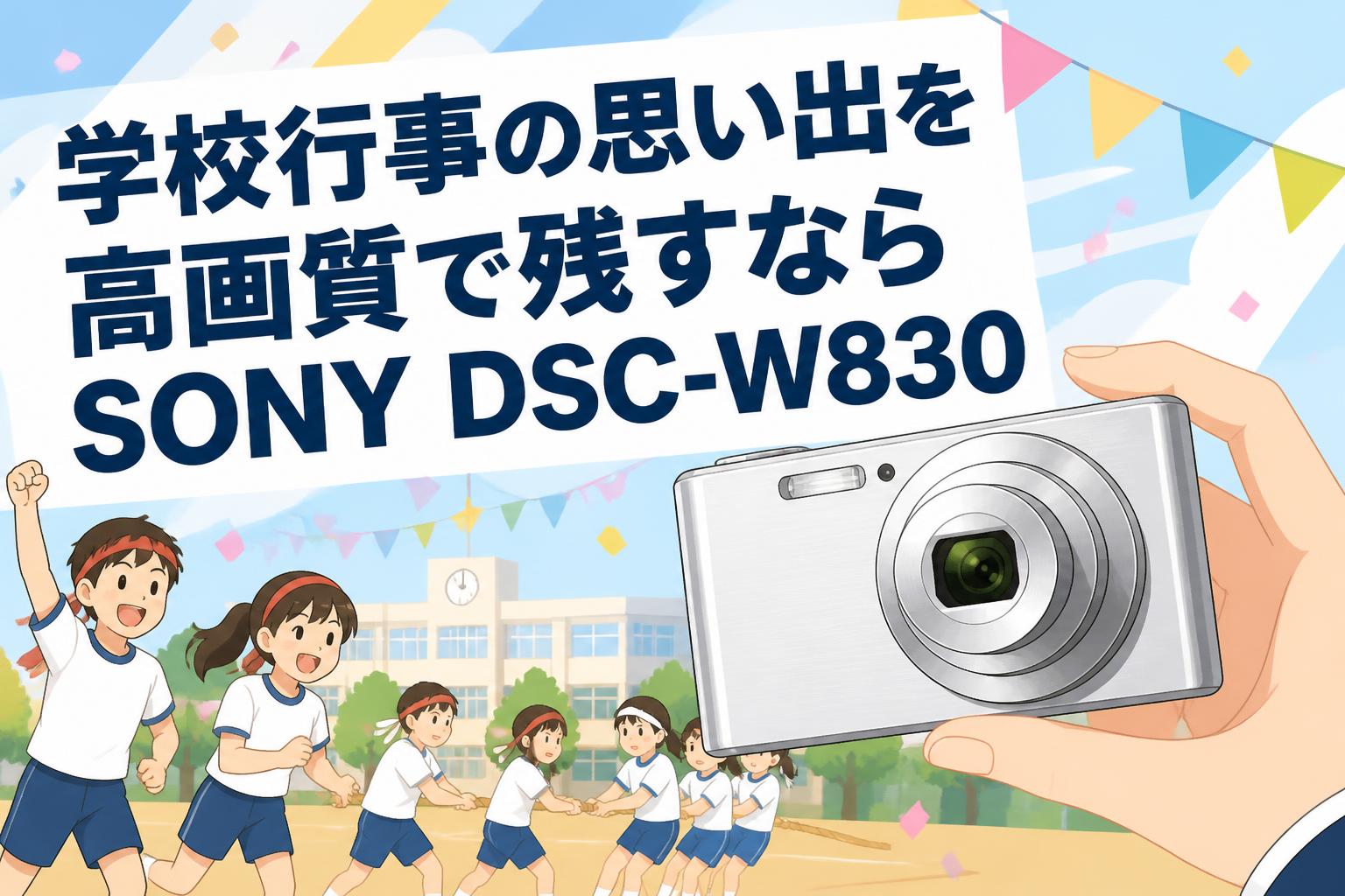 学校行事の思い出を高画質で残すならSONY DSC-W830
