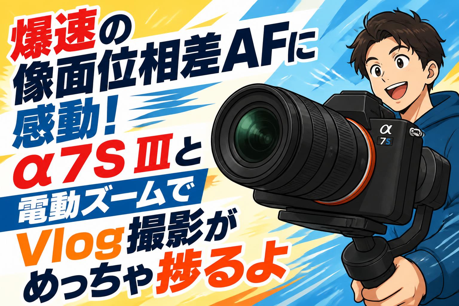 爆速の像面位相差AFに感動！α7S IIIと電動ズームでVlog撮影がめっちゃ捗るよ