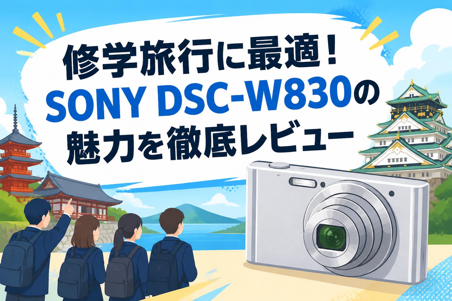 修学旅行に最適！SONY DSC-W830の魅力を徹底レビュー