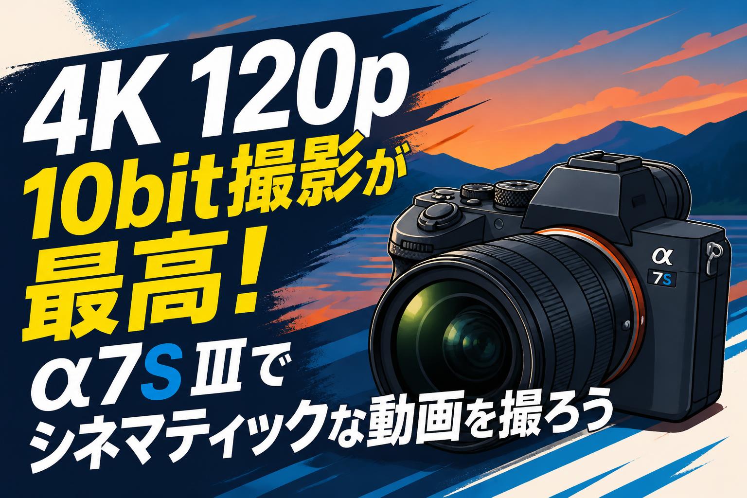 4K 120p 10bit撮影が最高！α7S IIIでシネマティックな動画を撮ろう