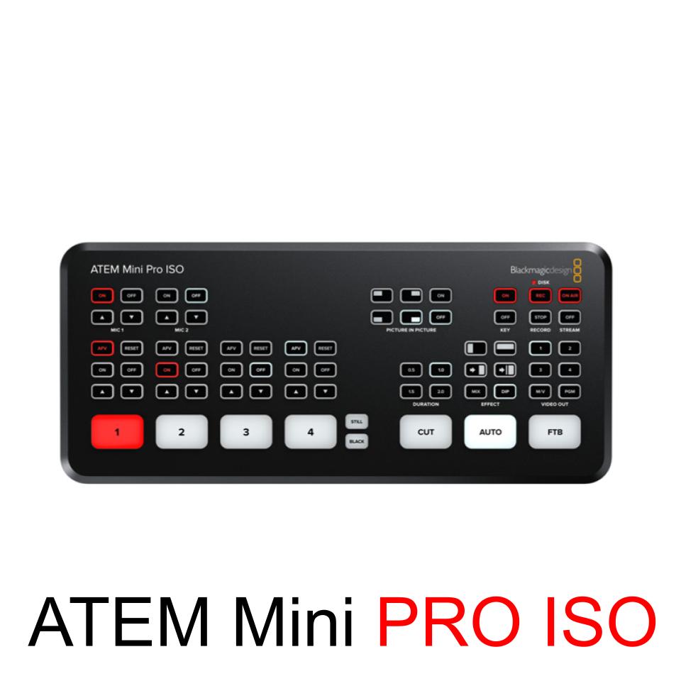 Blackmagic Design ATEM Mini Pro ISO（USB A-C ケーブル付属）の販売