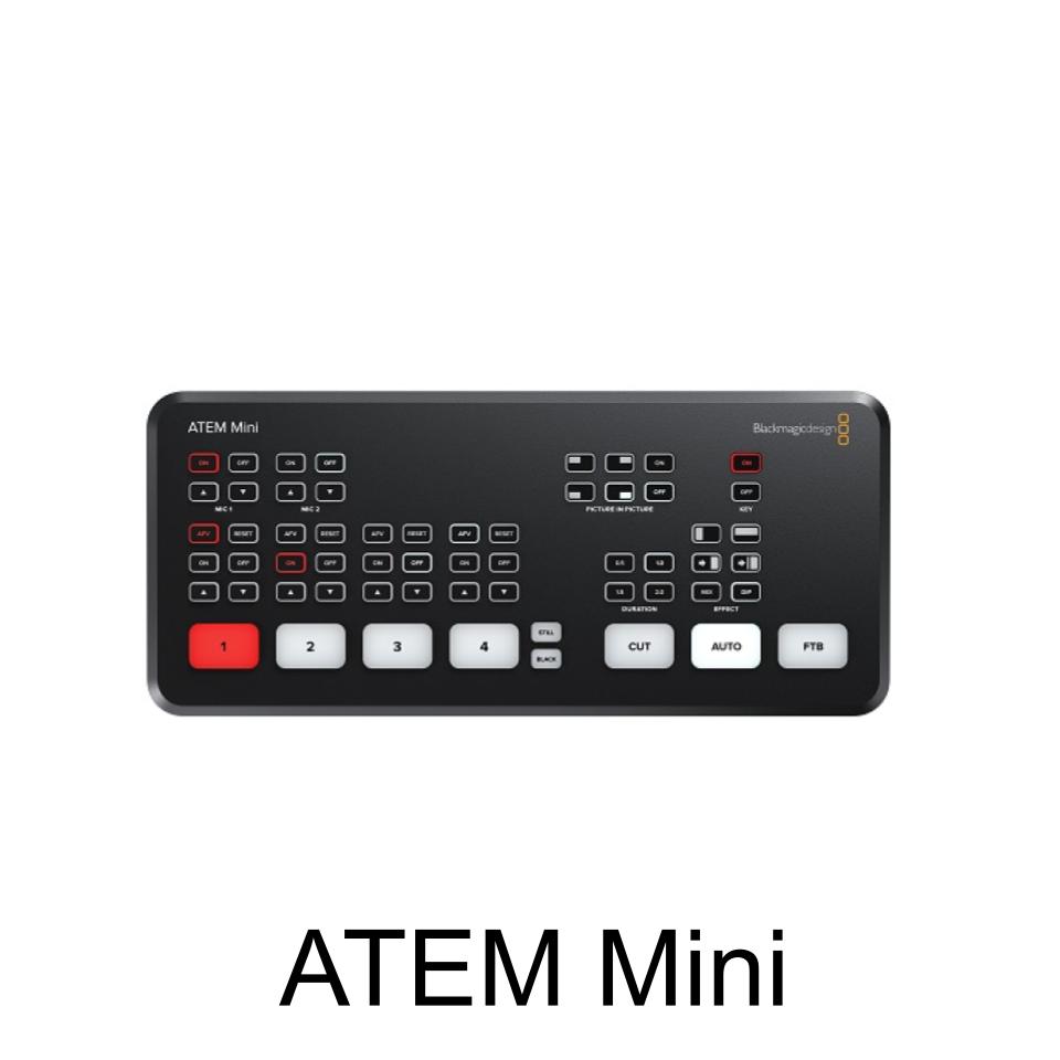 レンタル] Blackmagic Design ATEM Mini （USB A-C ケーブル付属 