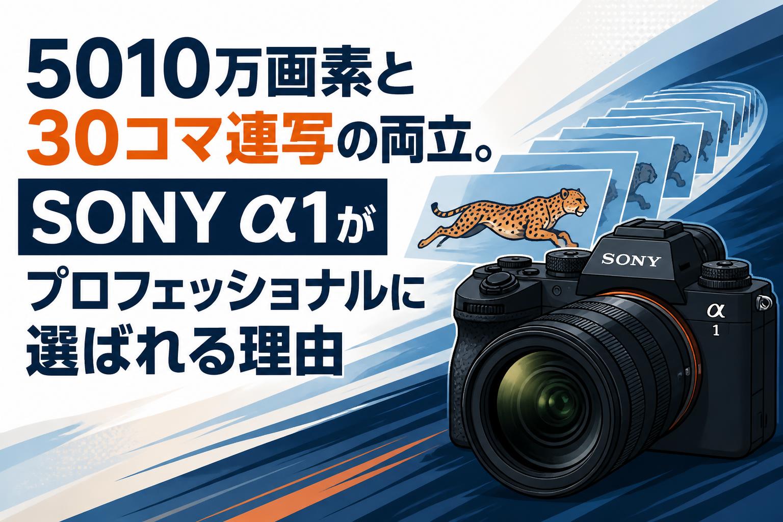 5010万画素と30コマ連写の両立。SONY α1がプロフェッショナルに選ばれる理由