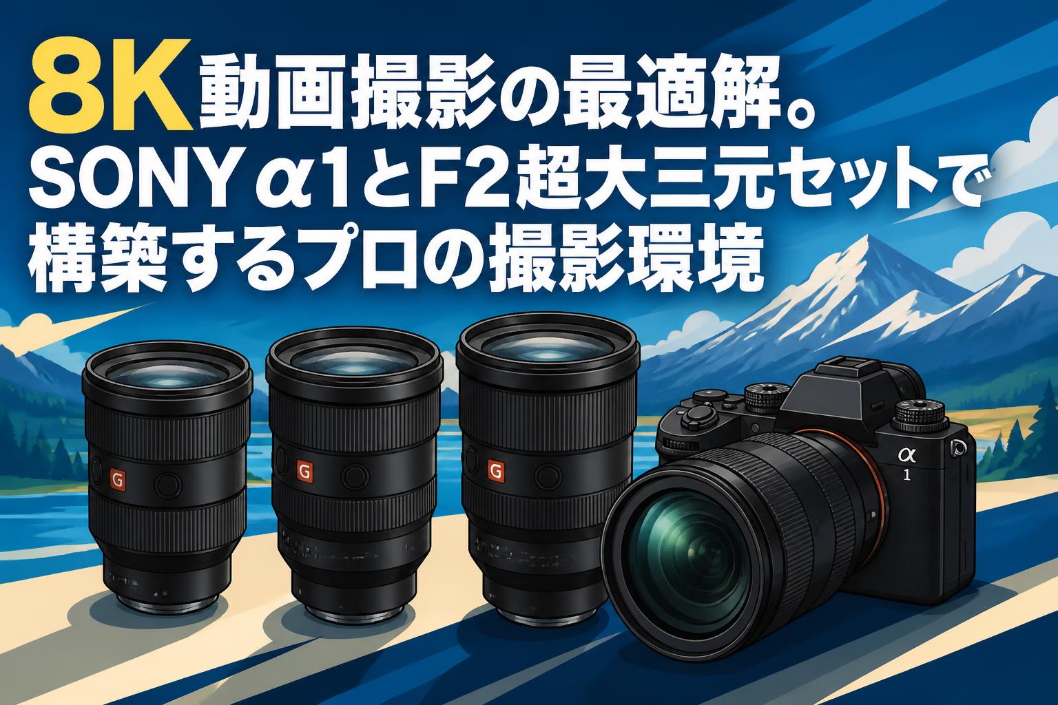 8K動画撮影の最適解。SONY α1とF2超大三元セットで構築するプロの撮影環境